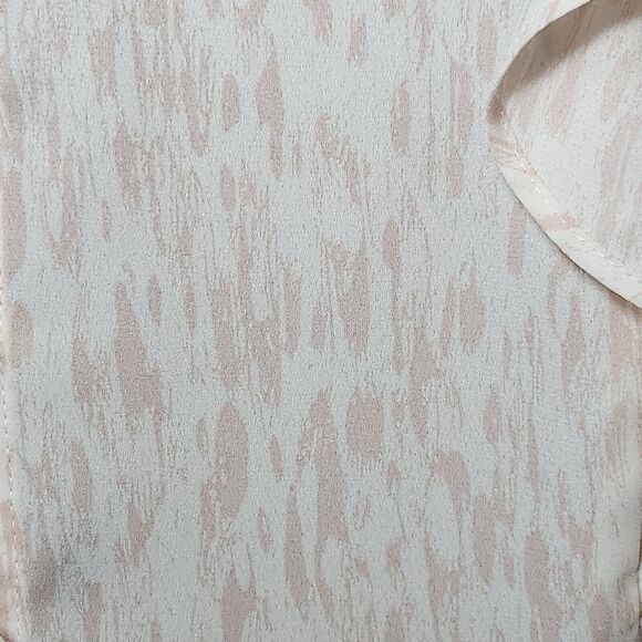 Nine West Women’s XL Peach Cream Ruffle Blouse Tunic Boho Prairie Top - Picture 8 of 8